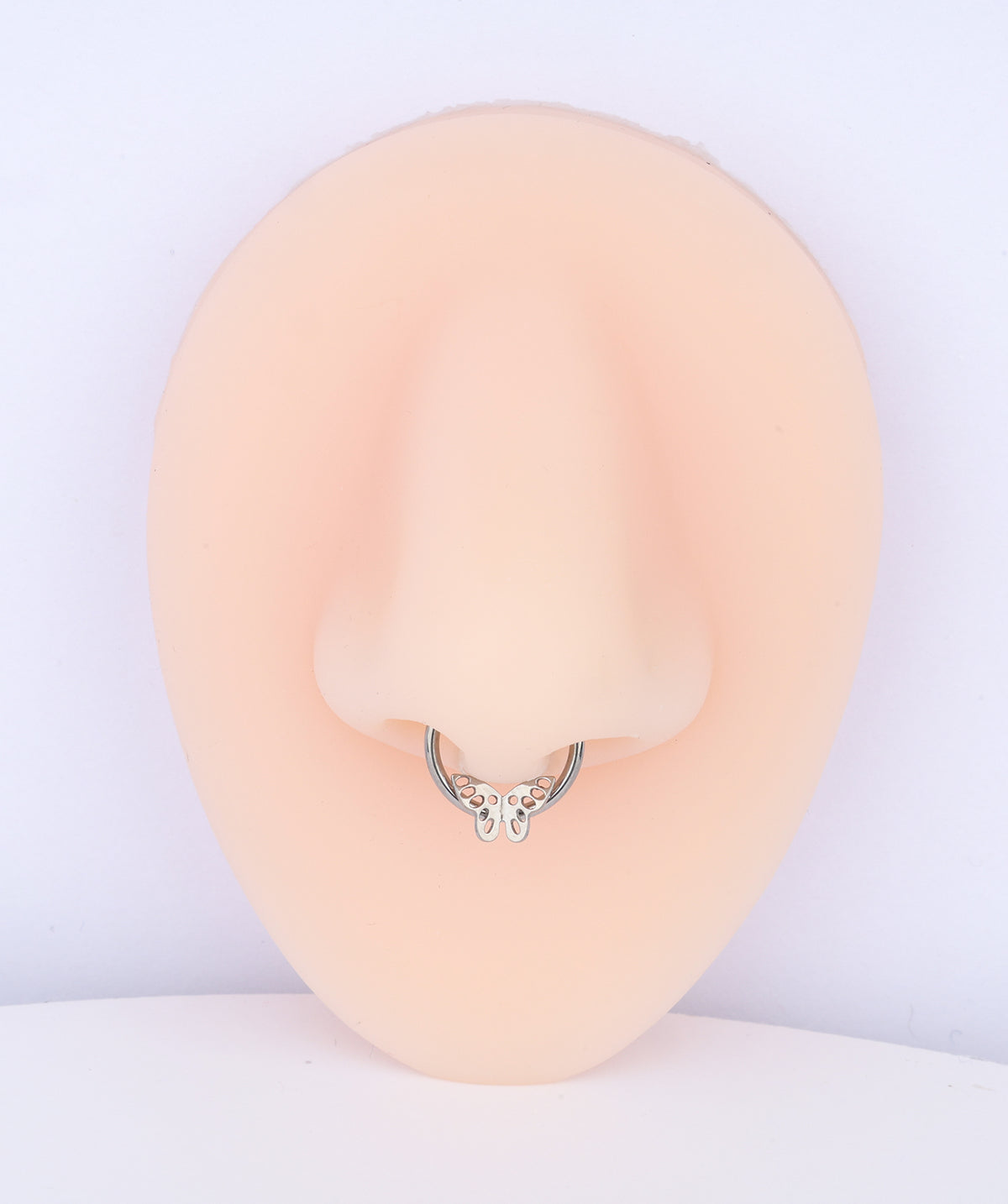 Titanium Butterfly Clicker Hoop - Titanium - Septum - Oumo Jewelry