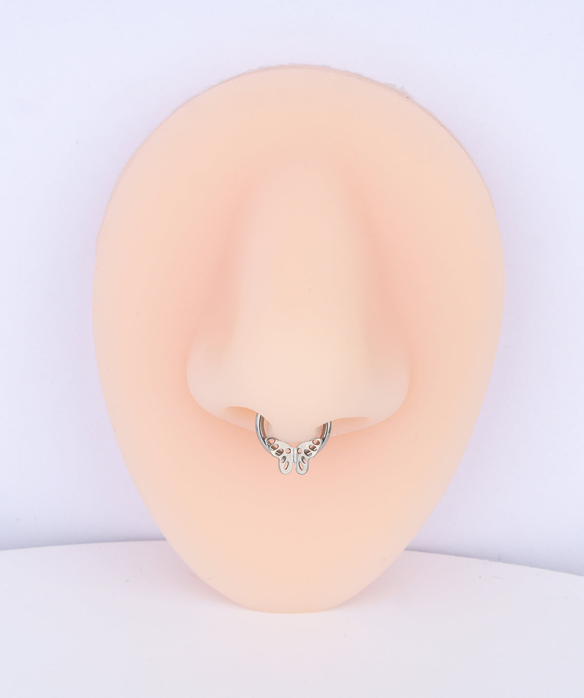 Titanium Butterfly Clicker Hoop - Titanium - Septum - Oumo Jewelry