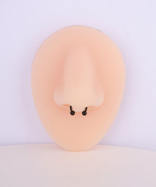 Twisted Ball Nose Ring - OumoJewelry