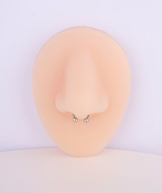 Twisted Ball Nose Ring - OumoJewelry