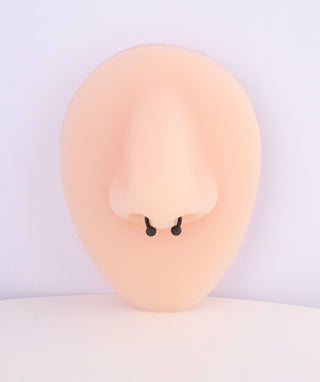 Frosted Ball Nose Ring - OumoJewelry