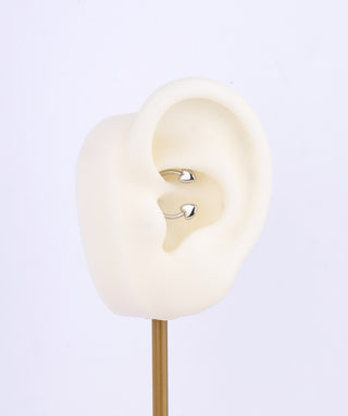 Puffed Heart Nose Ring - OumoJewelry