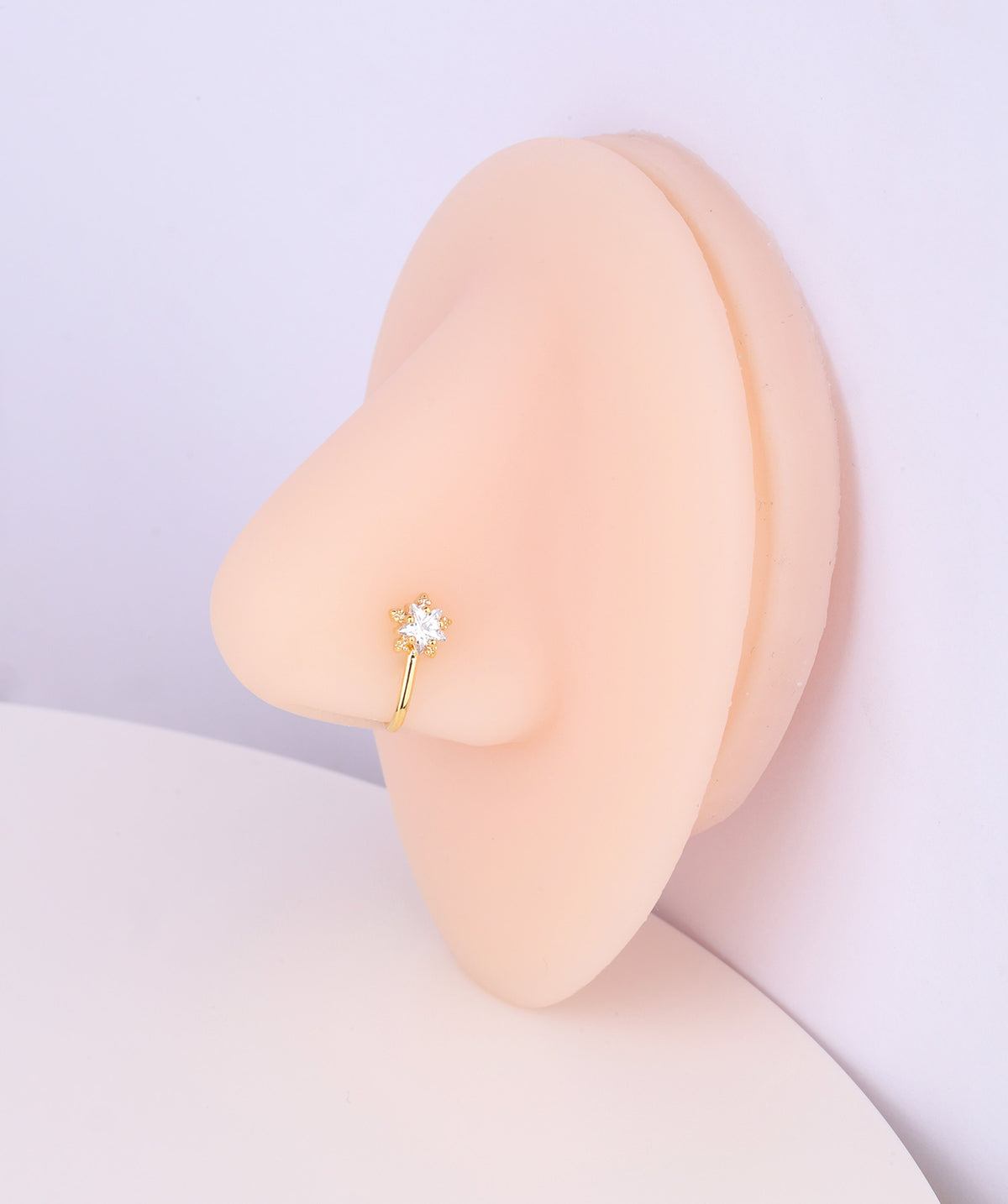 Delicate Star Nose Cuff - Brass - Oumo Jewelry