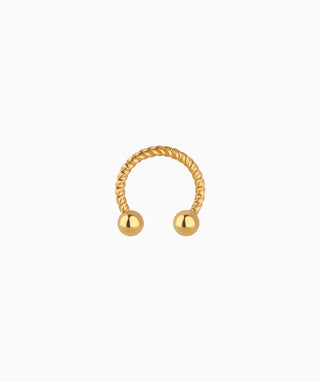 Twisted Ball Nose Ring - OumoJewelry