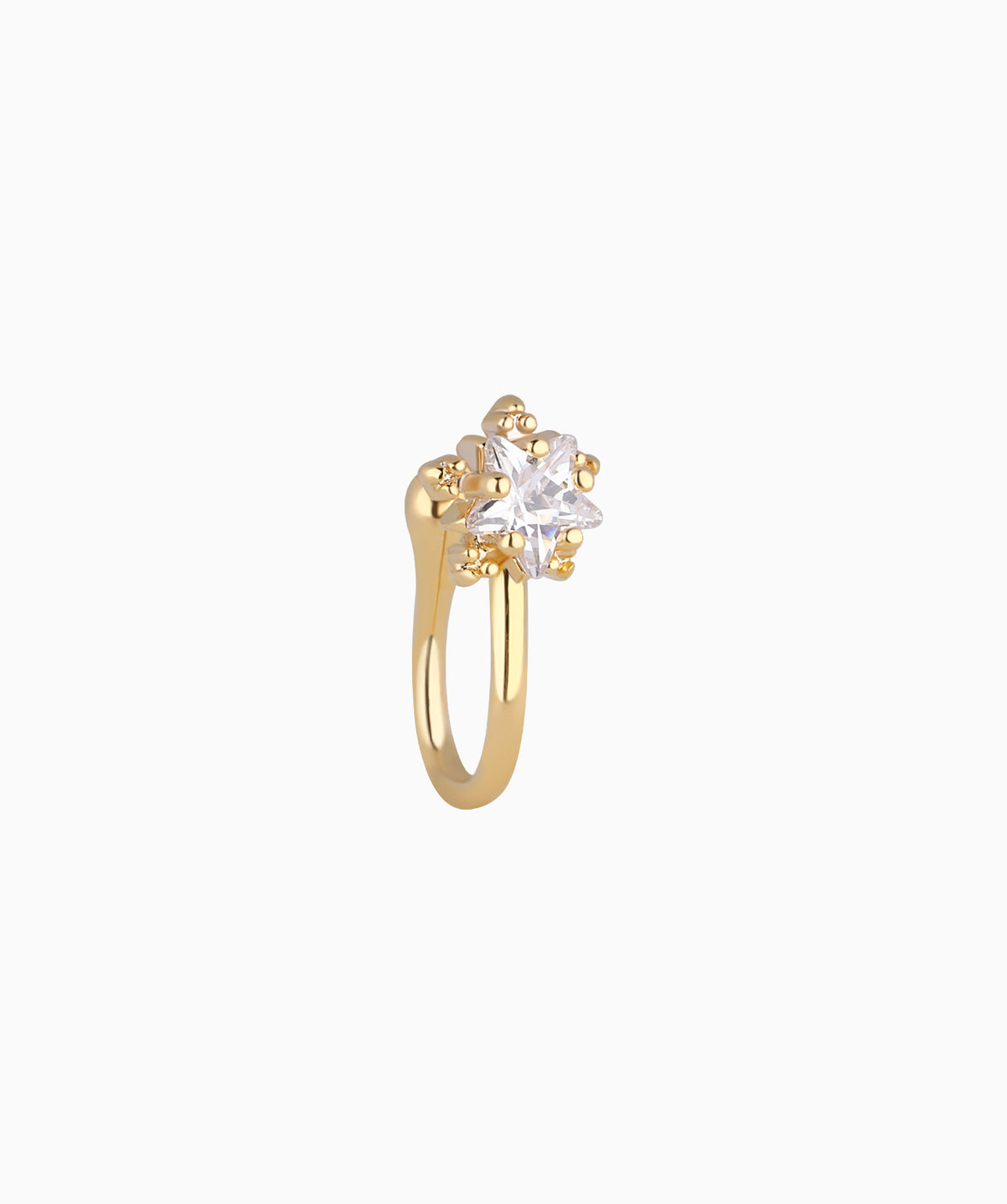 Delicate Star Nose Cuff - Brass - Oumo Jewelry