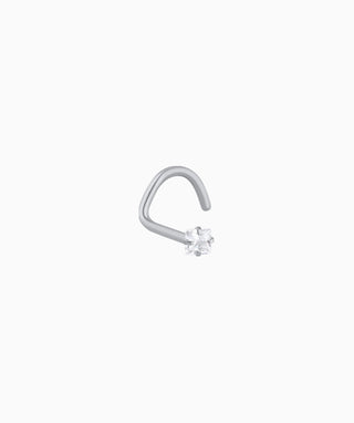 Square Gemstone Nose Stud - OumoJewelry