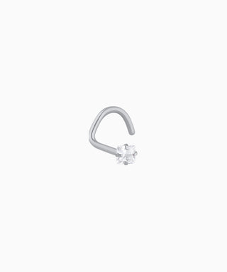 Square Gemstone Nose Stud - OumoJewelry