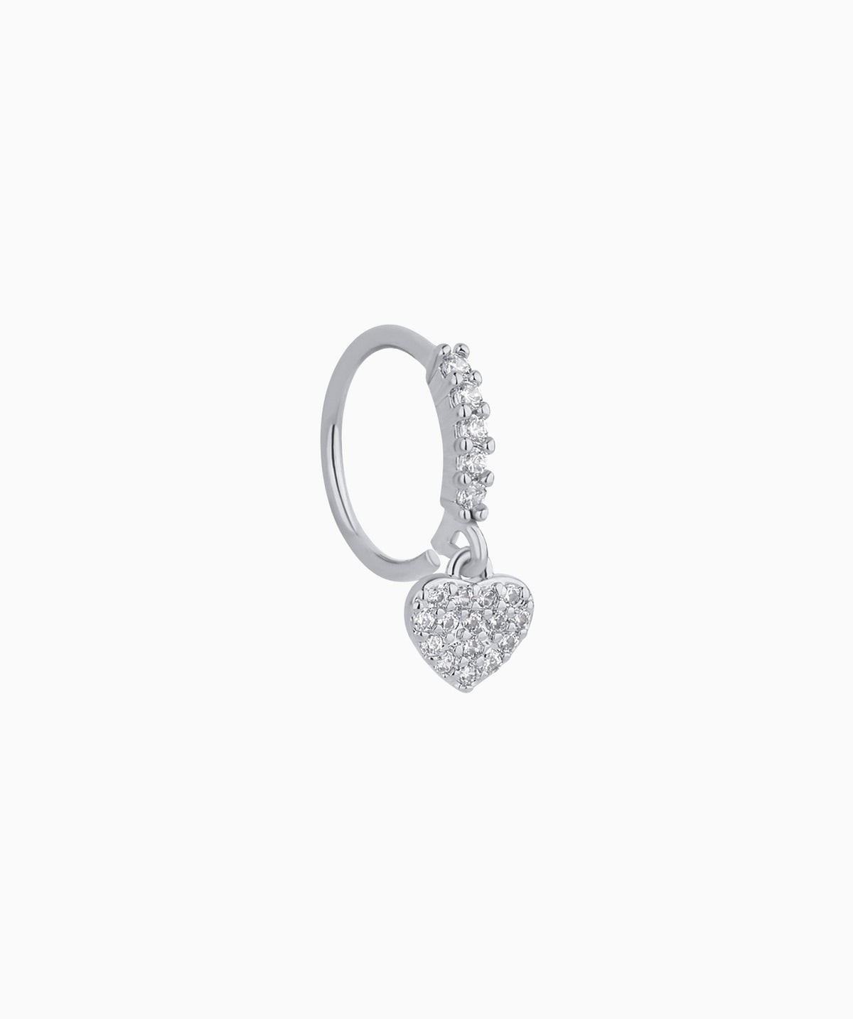 Heart Drop Seamless Ring - Stainless Steel - Septum - Oumo Jewelry