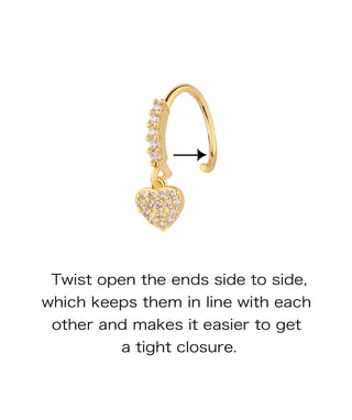 Heart Drop Seamless Ring - OumoJewelry