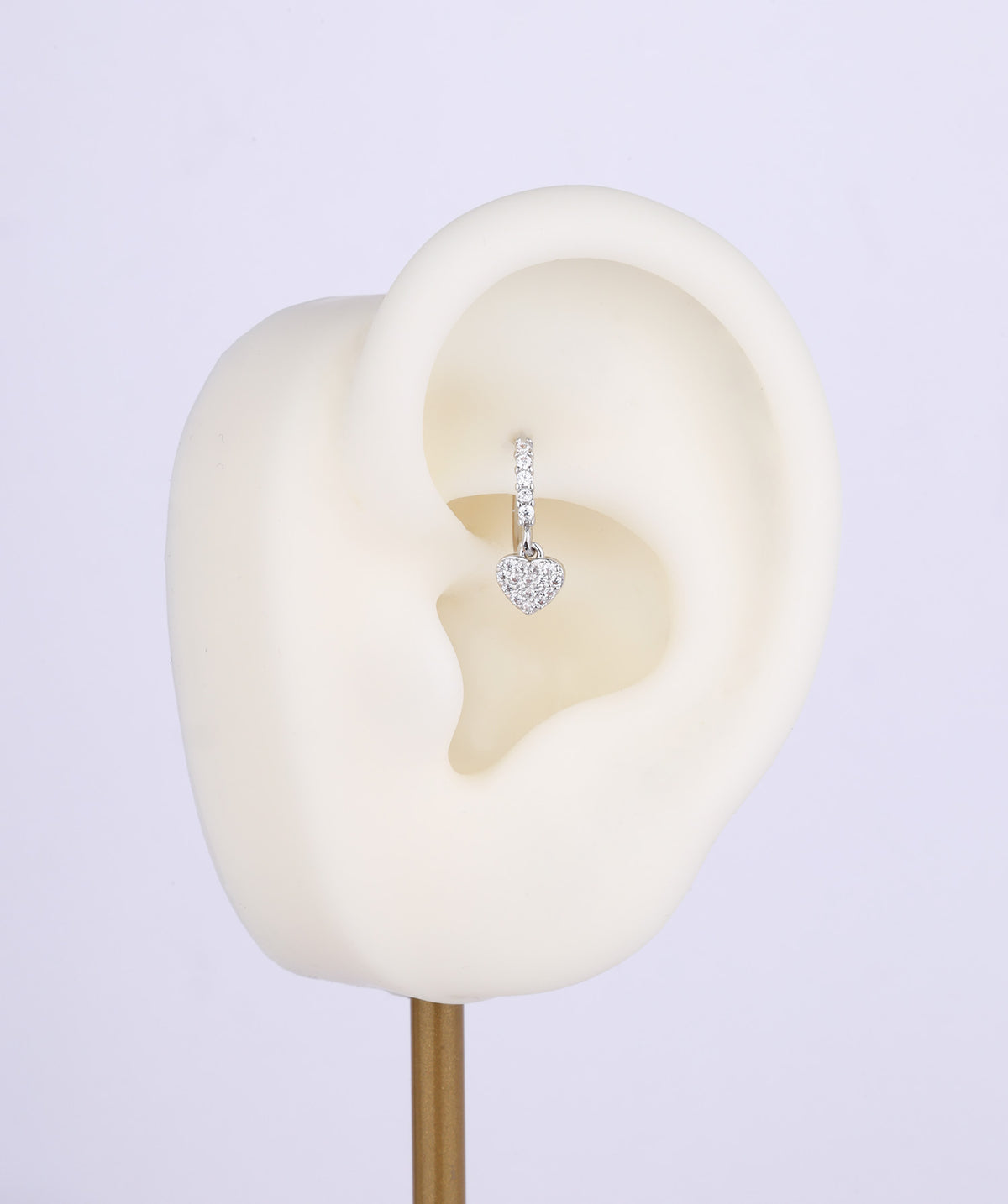 Heart Drop Seamless Ring - Stainless Steel - Septum - Oumo Jewelry