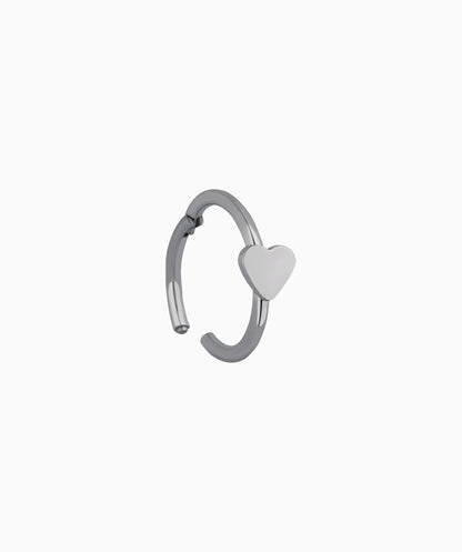 Titanium Heart Clicker Hoop