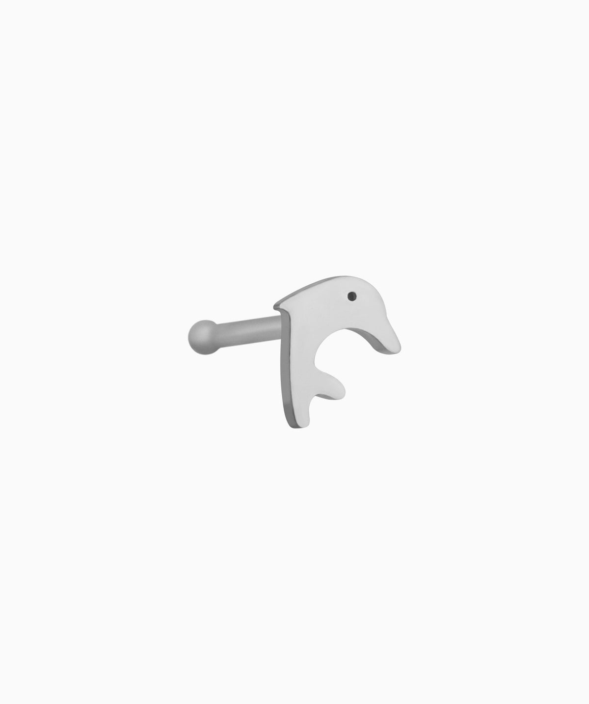 Dolphin Nose Stud - Stainless Steel - Nostril - Oumo Jewelry