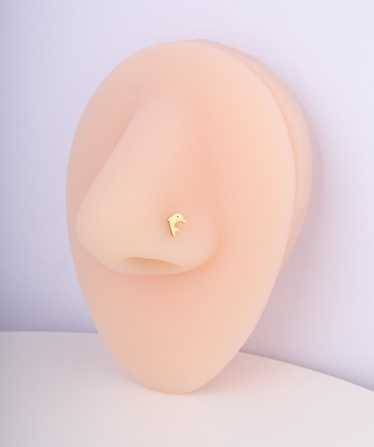 Dolphin Nose Stud - Stainless Steel - Nostril - Oumo Jewelry