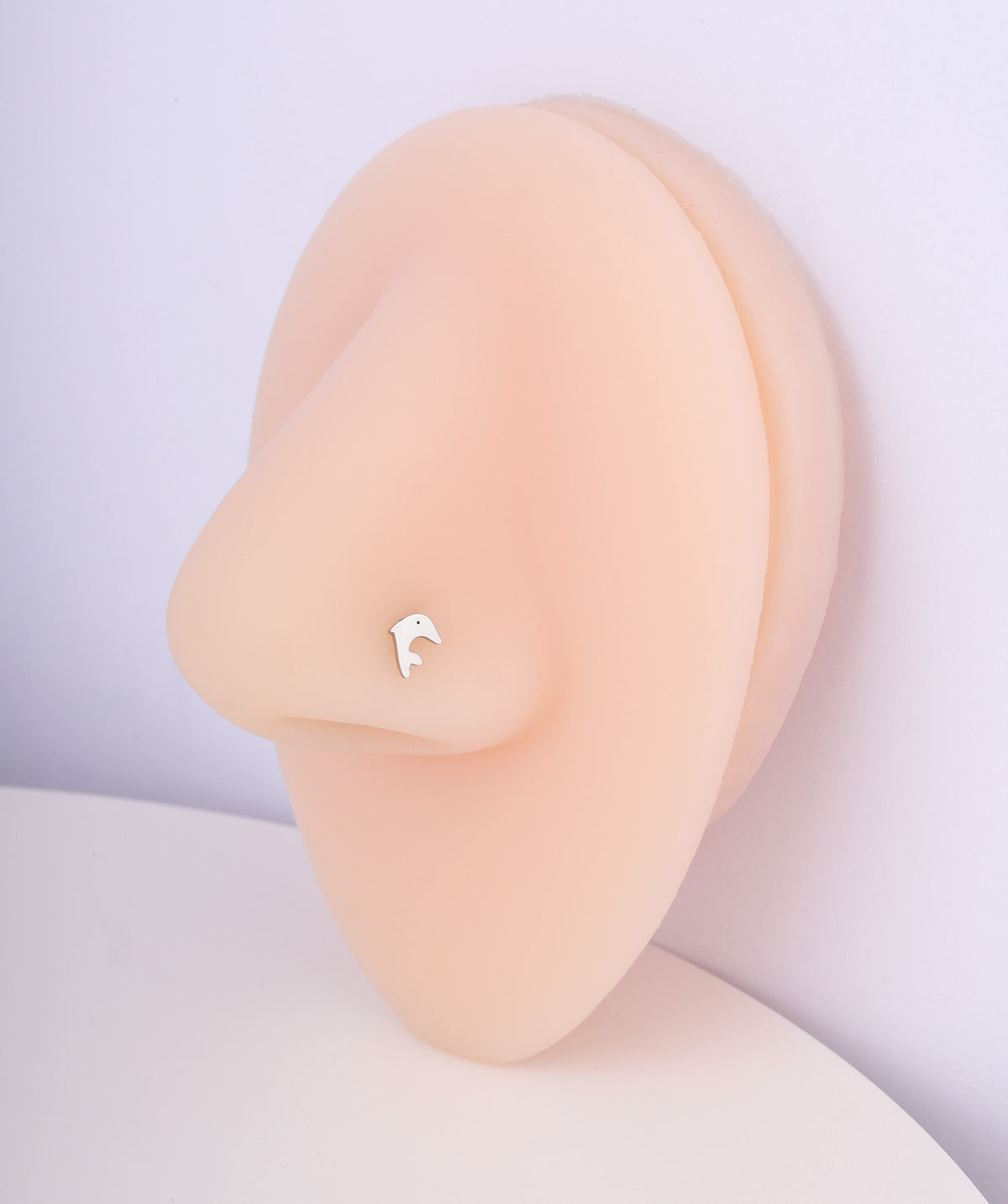 Dolphin Nose Stud - Stainless Steel - Nostril - Oumo Jewelry