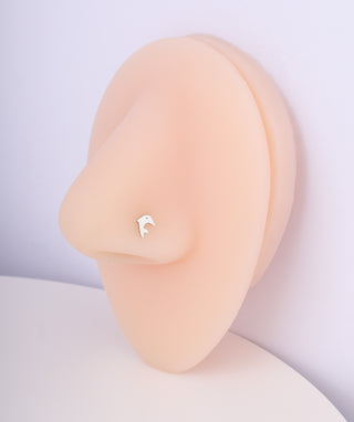 Dolphin Nose Stud - OumoJewelry