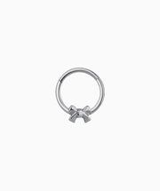 Titanium Bow Clicker Hoop - Titanium - Daith, Septum - Oumo Jewelry