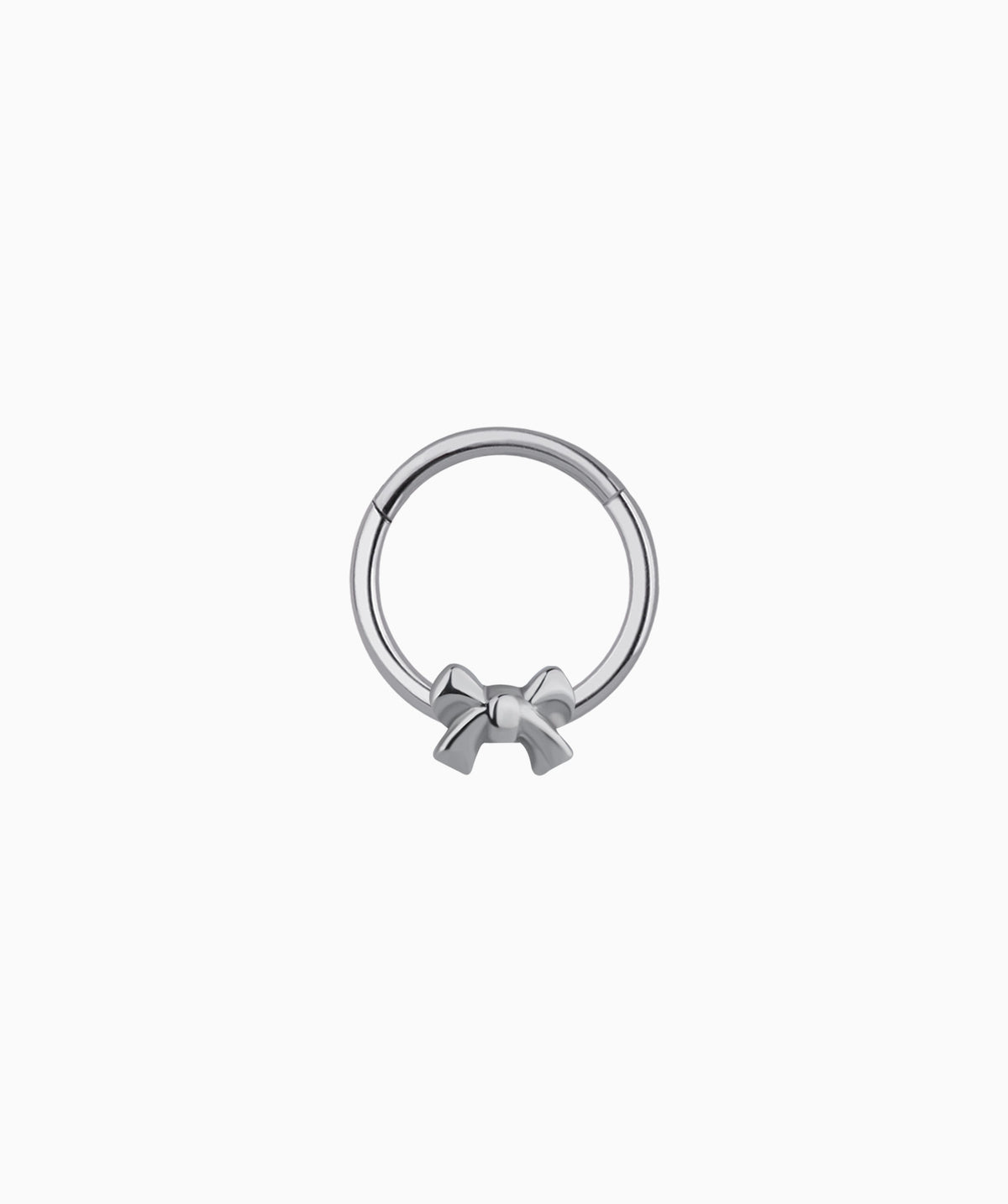 Titanium Bow Clicker Hoop - Titanium - Daith, Septum - Oumo Jewelry