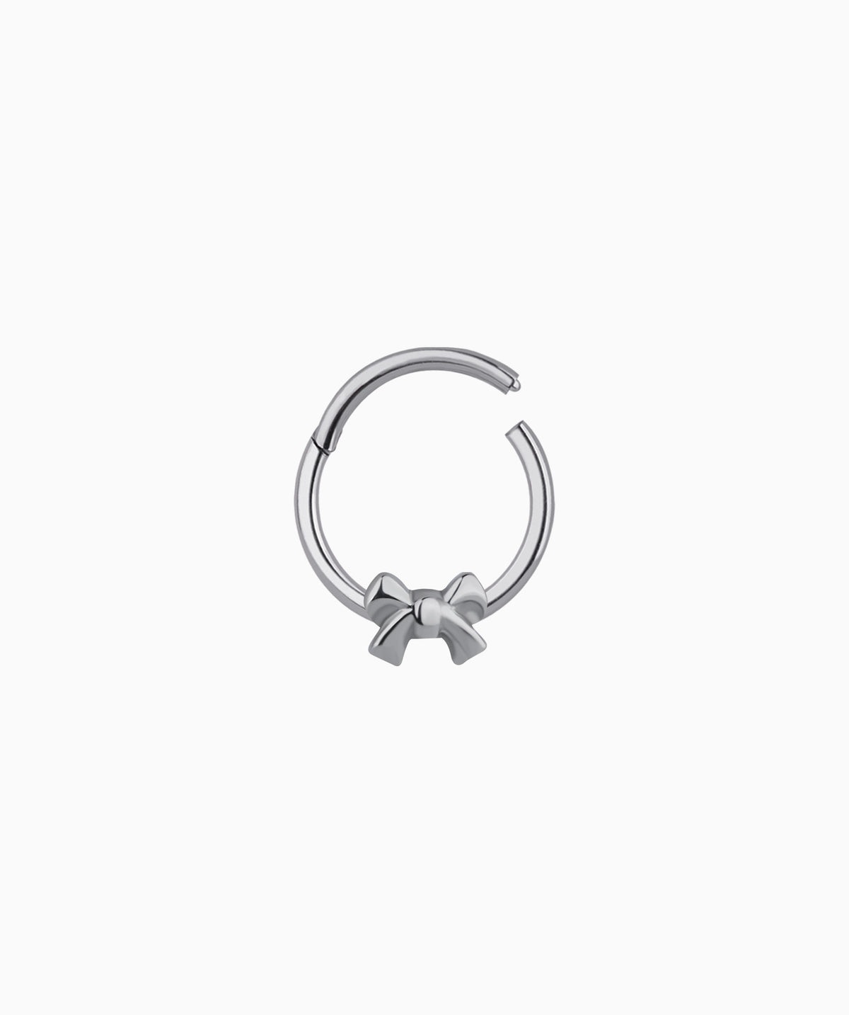Titanium Bow Clicker Hoop - Titanium - Daith, Septum - Oumo Jewelry