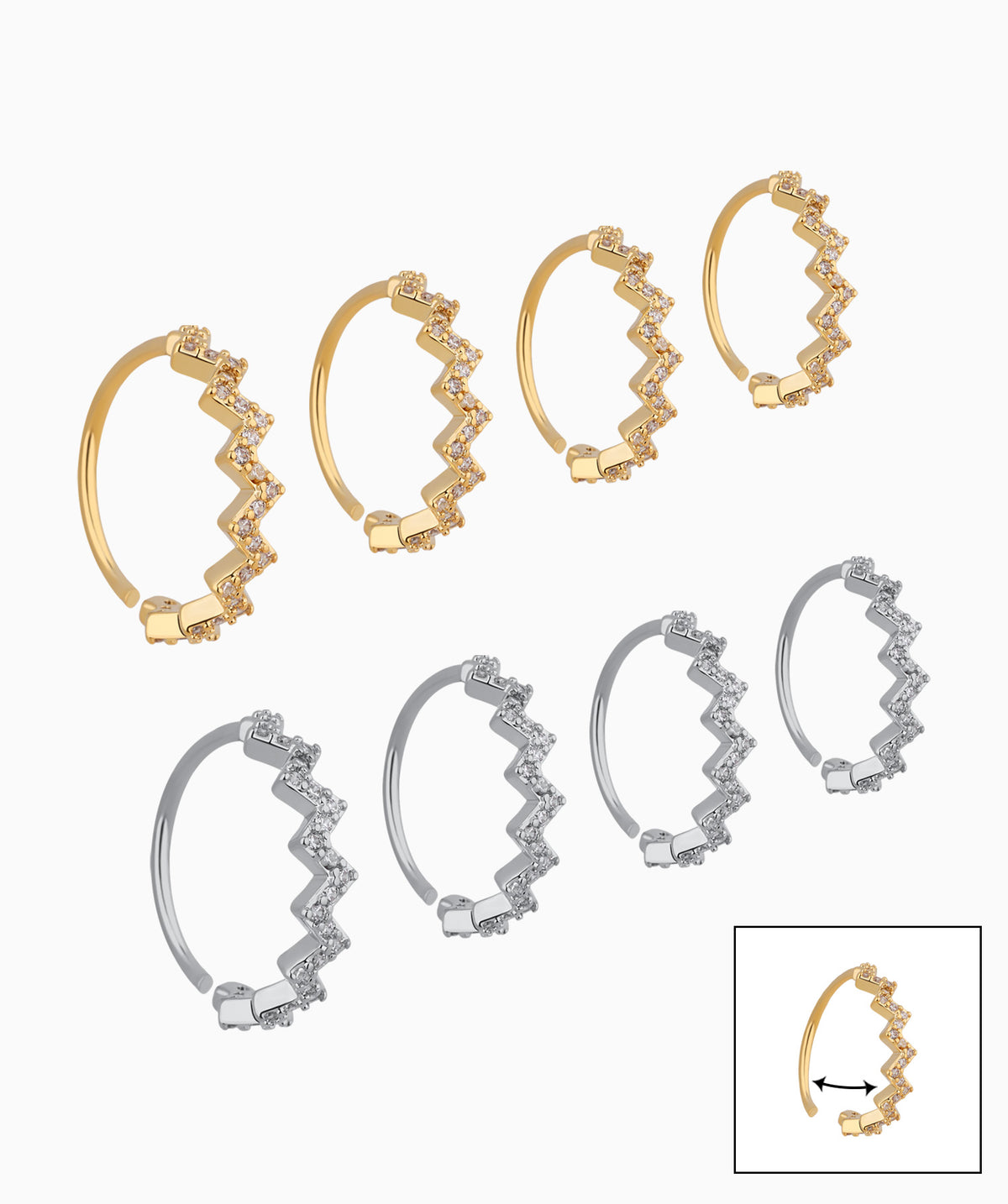 Wavy Seamless Ring - Stainless Steel - Septum - Oumo Jewelry