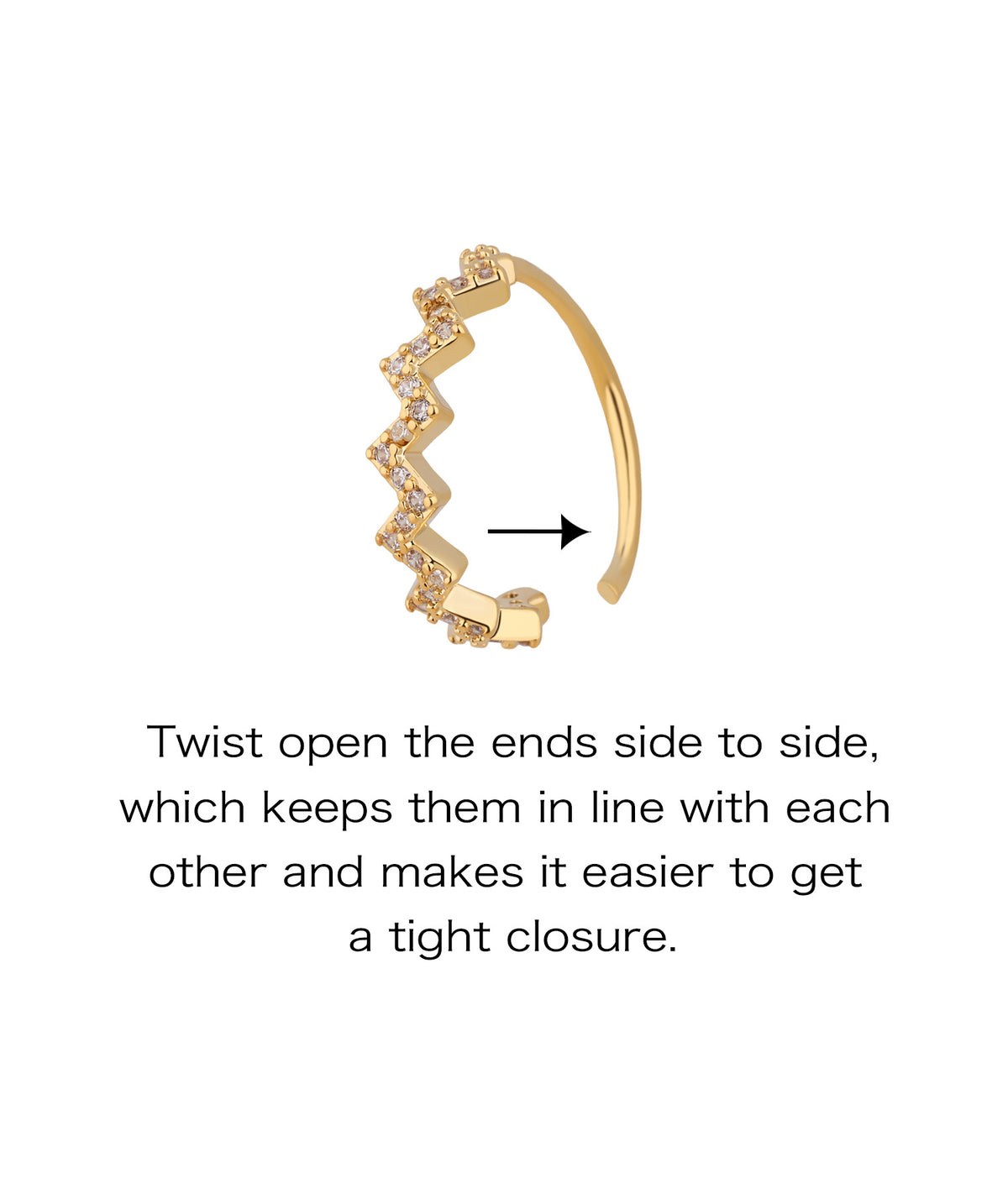 Wavy Seamless Ring - Stainless Steel - Septum - Oumo Jewelry