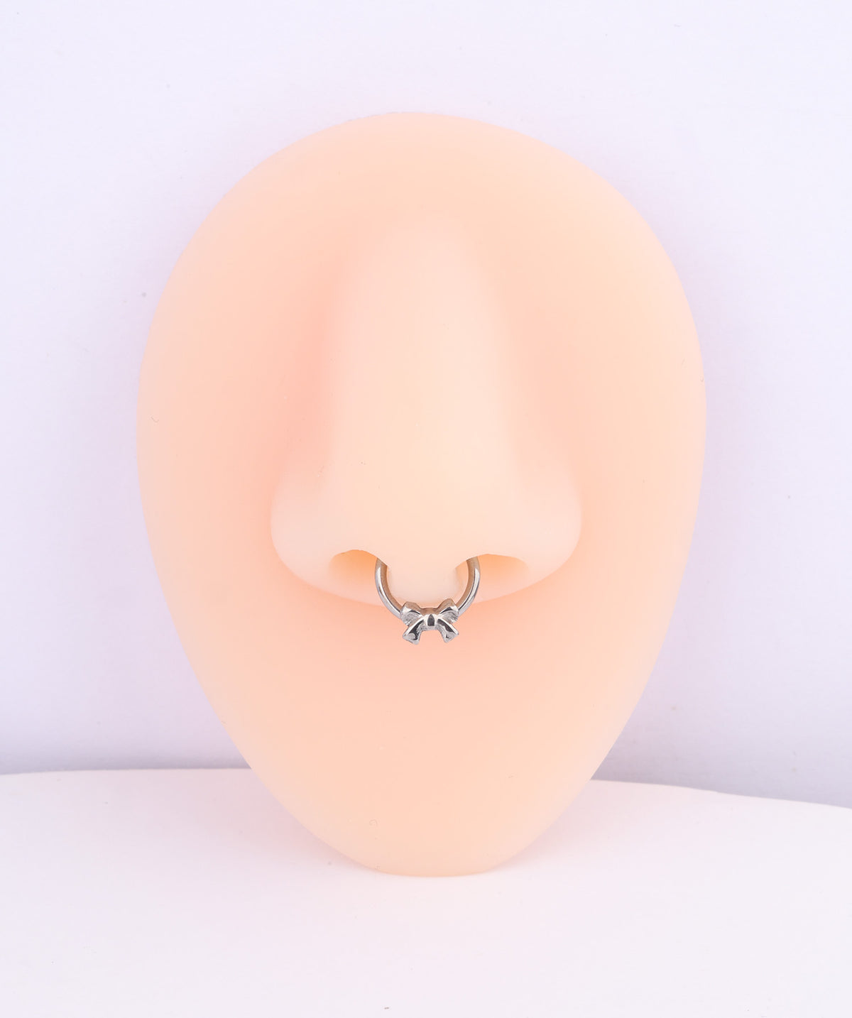Titanium Bow Clicker Hoop - Titanium - Daith, Septum - Oumo Jewelry