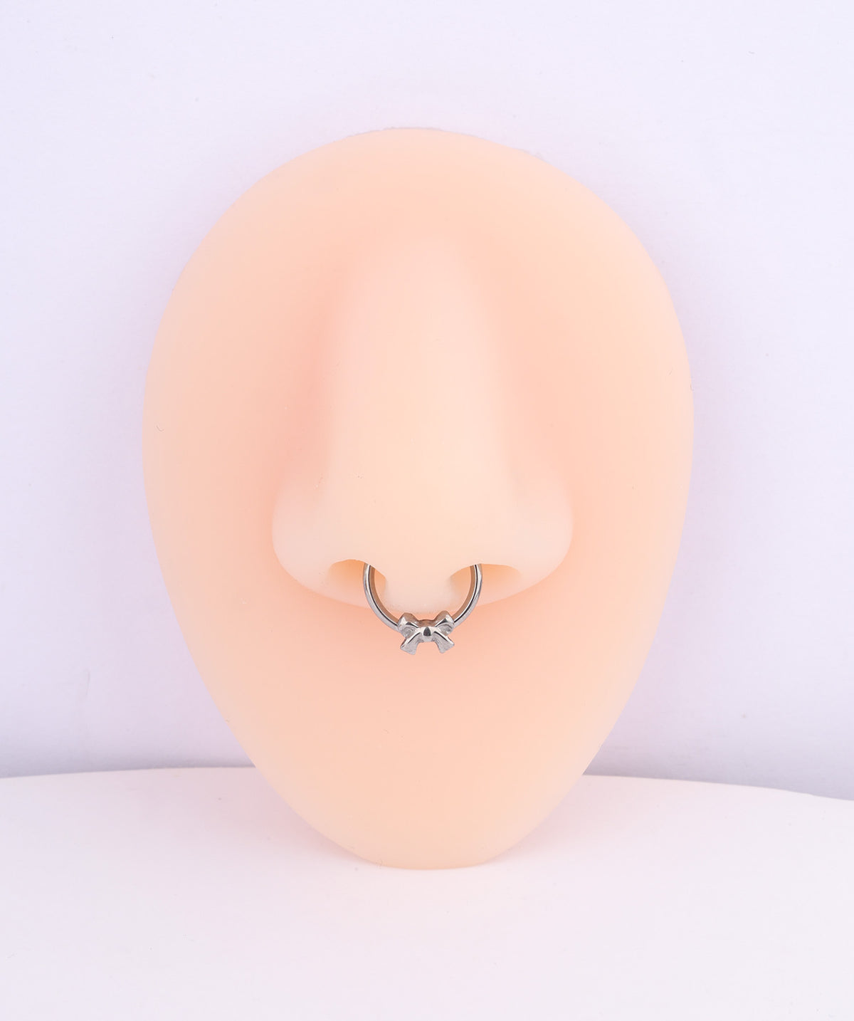 Titanium Bow Clicker Hoop - Titanium - Daith, Septum - Oumo Jewelry
