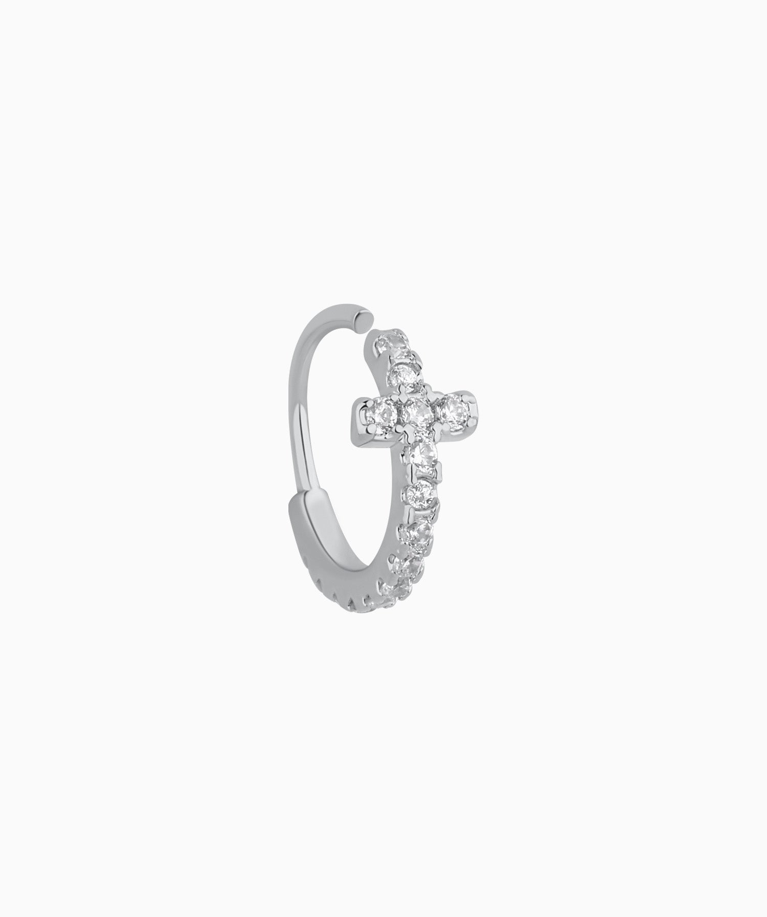 Shiny Cross Seamless Ring