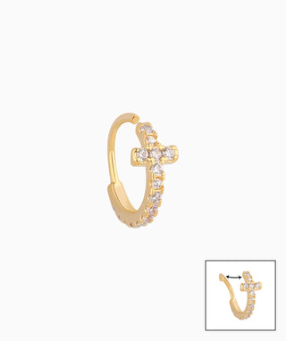 Shiny Cross Seamless Ring - OumoJewelry