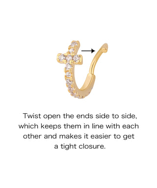 Shiny Cross Seamless Ring - OumoJewelry