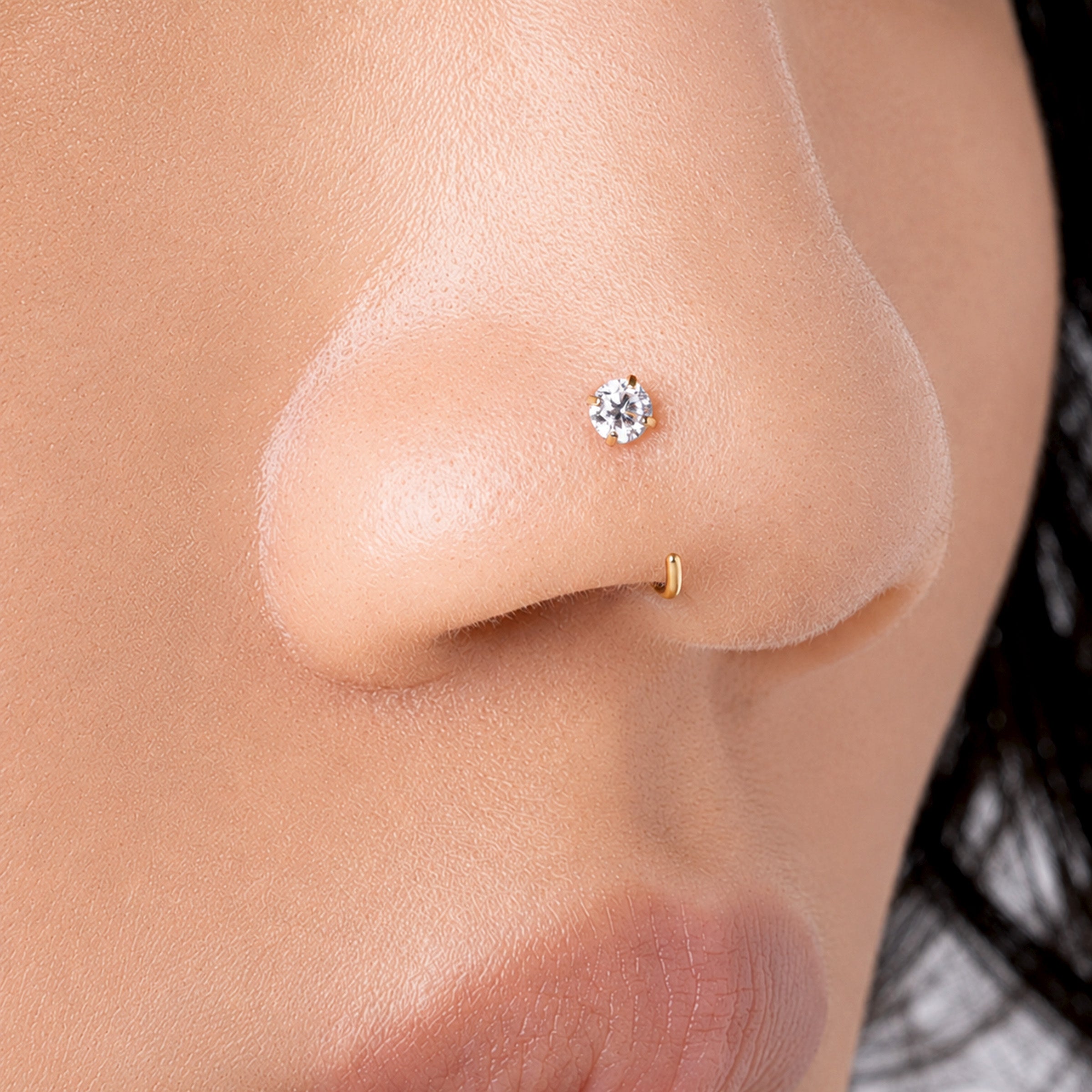 Titanium Romy Open Hoop Nose Ring
