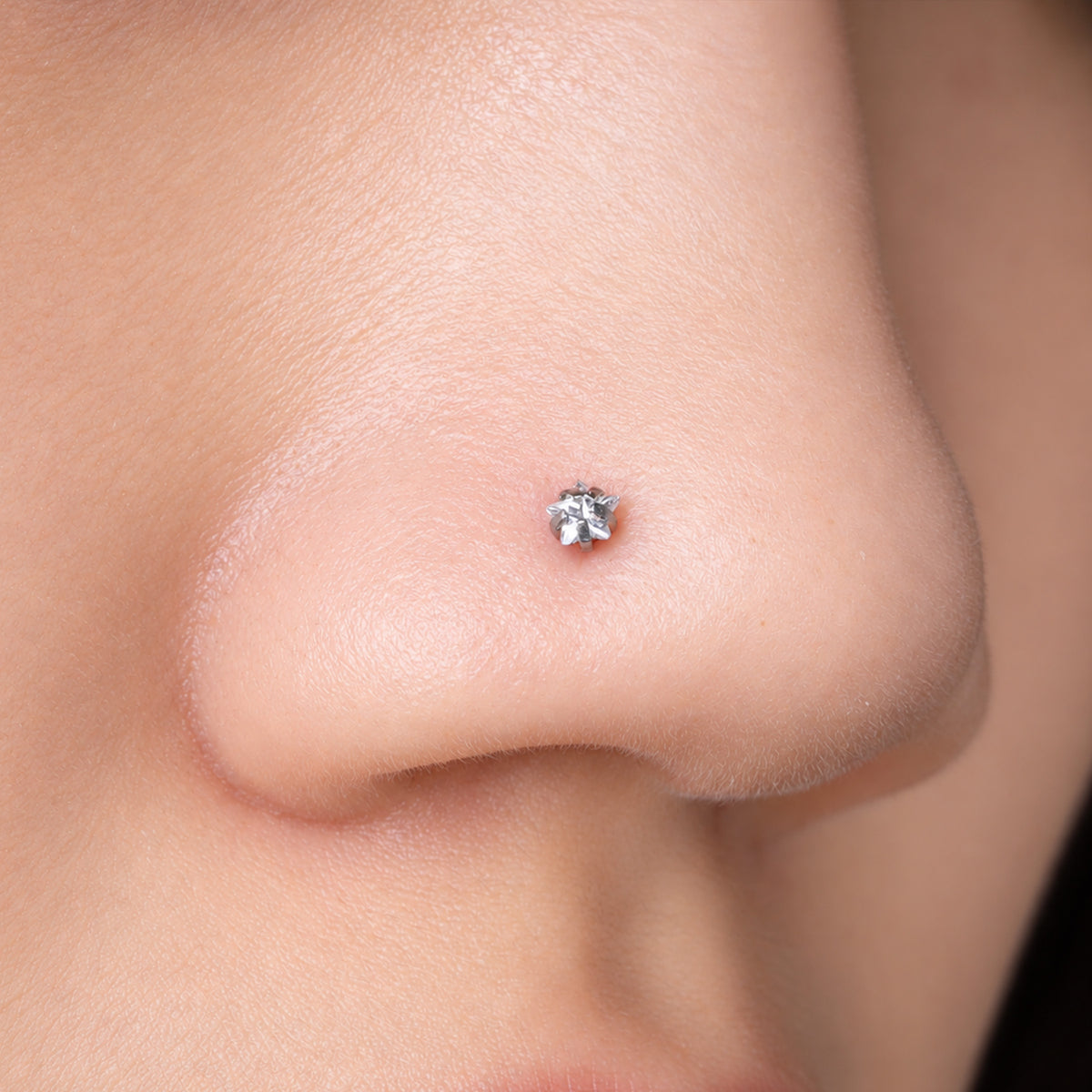 Titanium Star Nose Stud Set