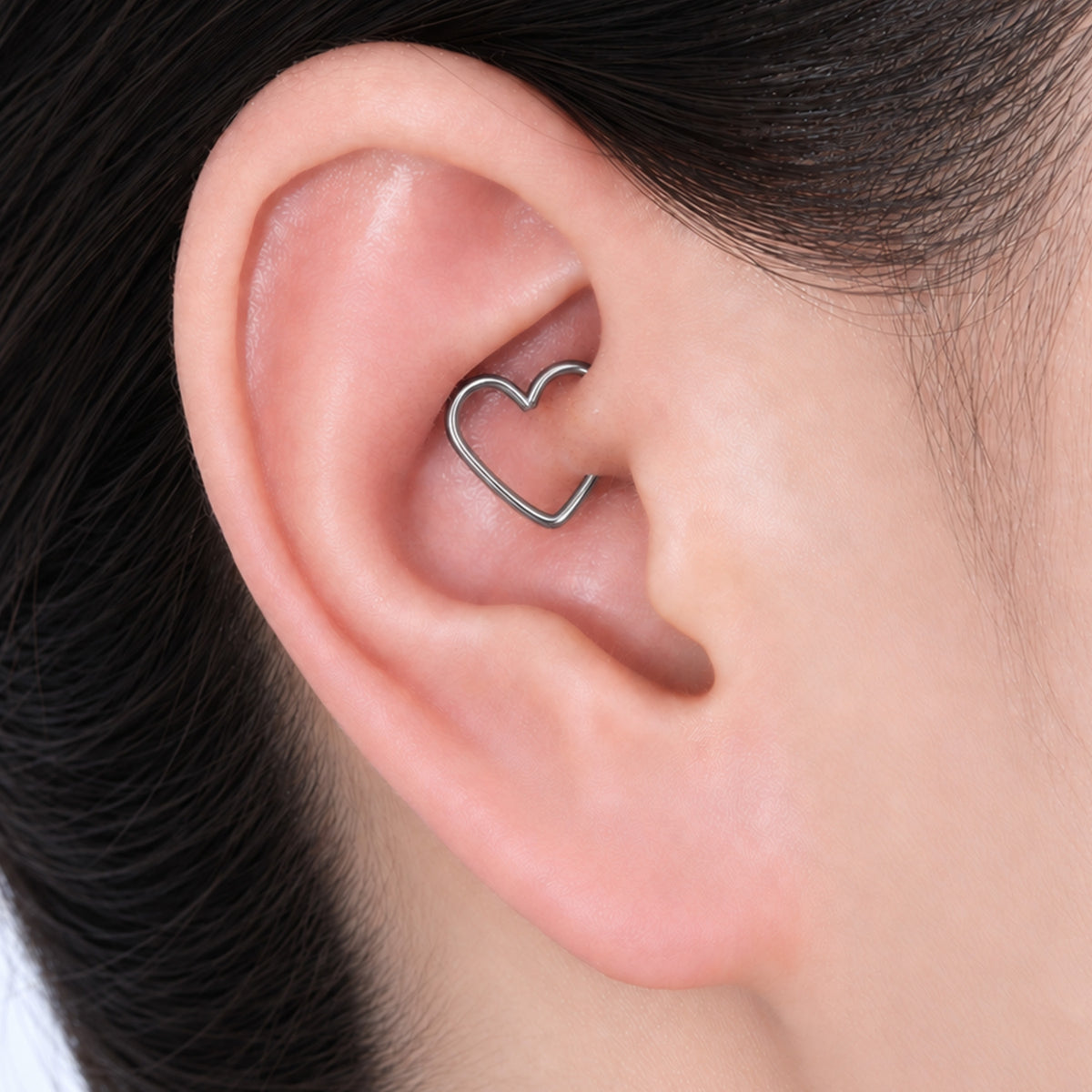 Titanium Zoe Heart Seamless Ring