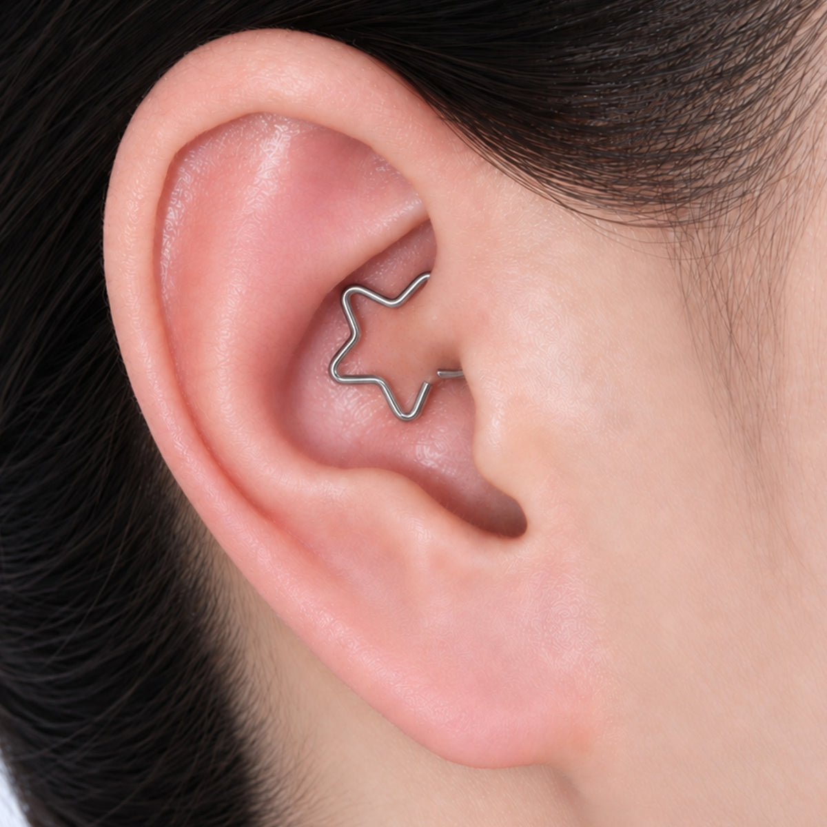 Titanium Anisa Star Seamless Ring