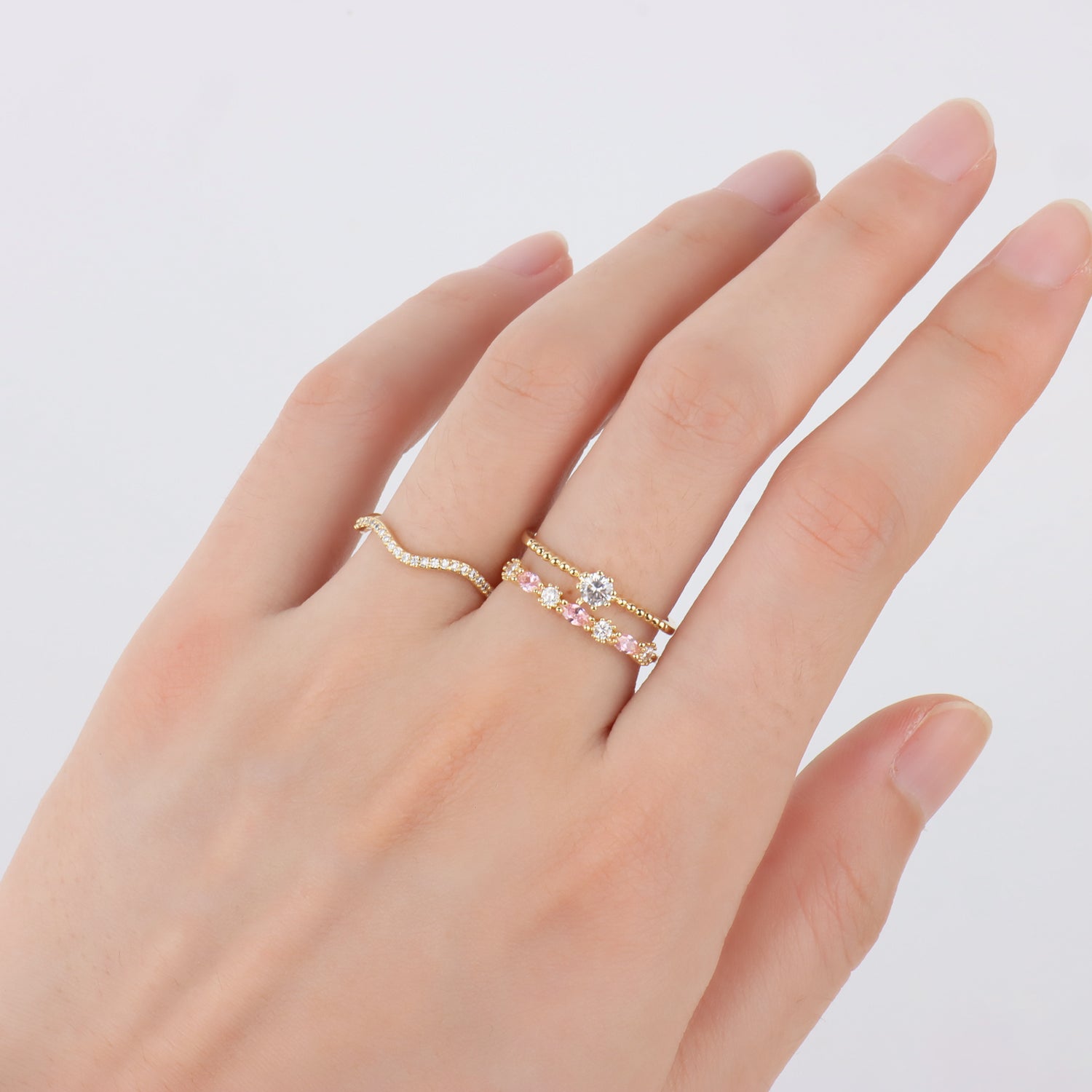 Shiny Wavy Ring - OhmoJewelry