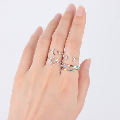 Star Moon Ring - OhmoJewelry