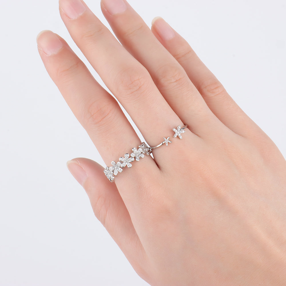 Small Fresh Flower Ring - OhmoJewelry