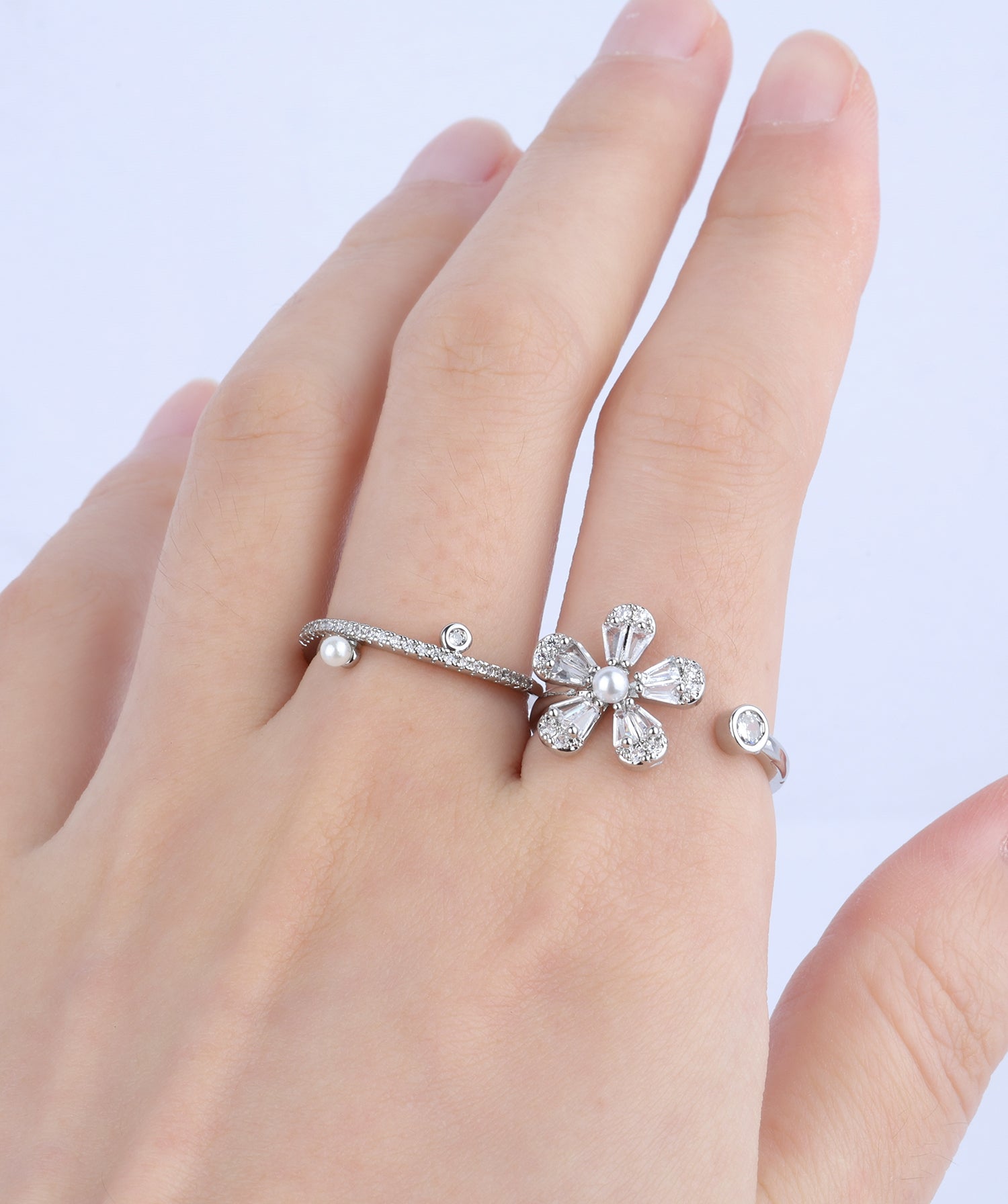 Blooming Flower Open Ring