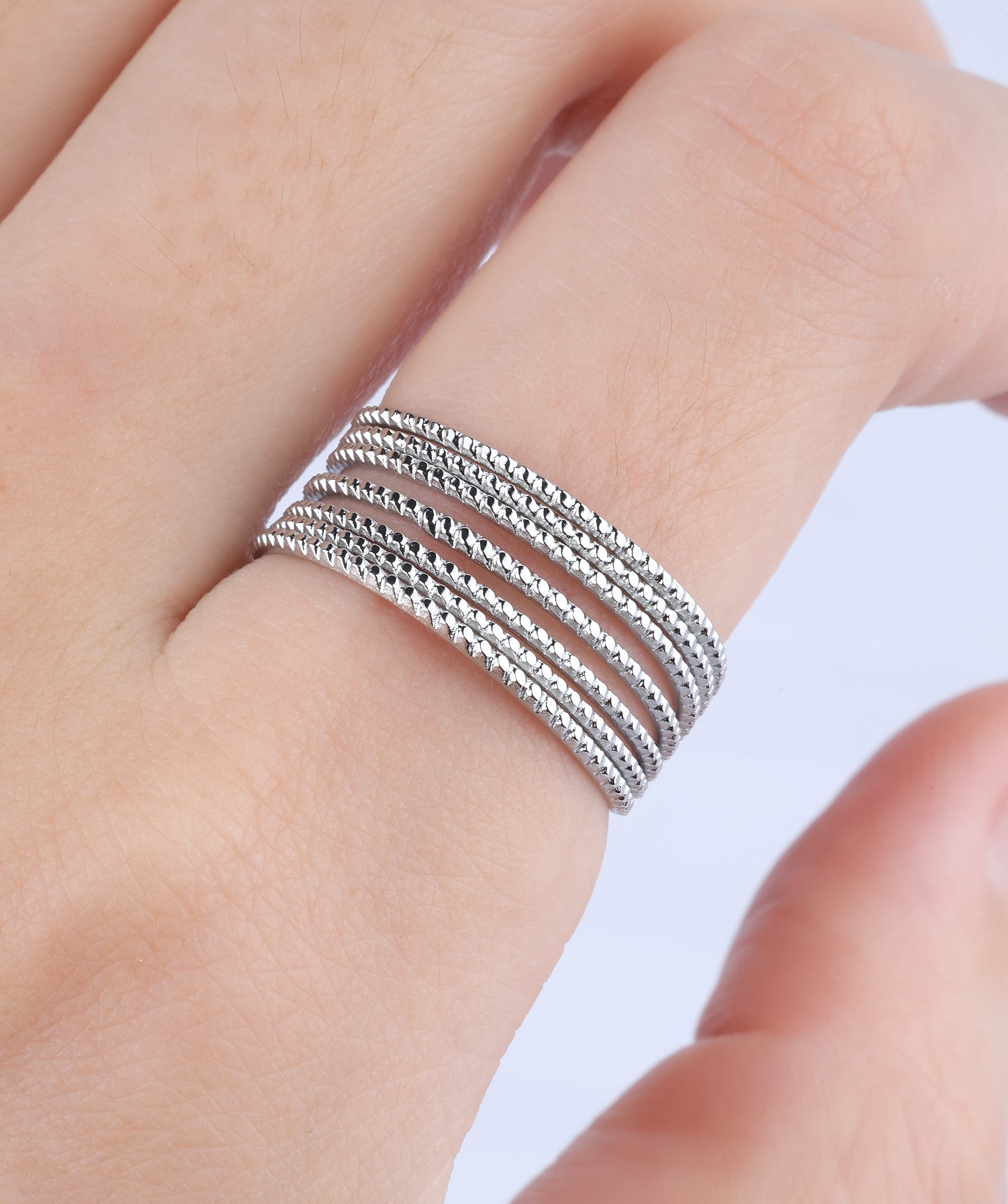 Seven-Layer Twist Ring