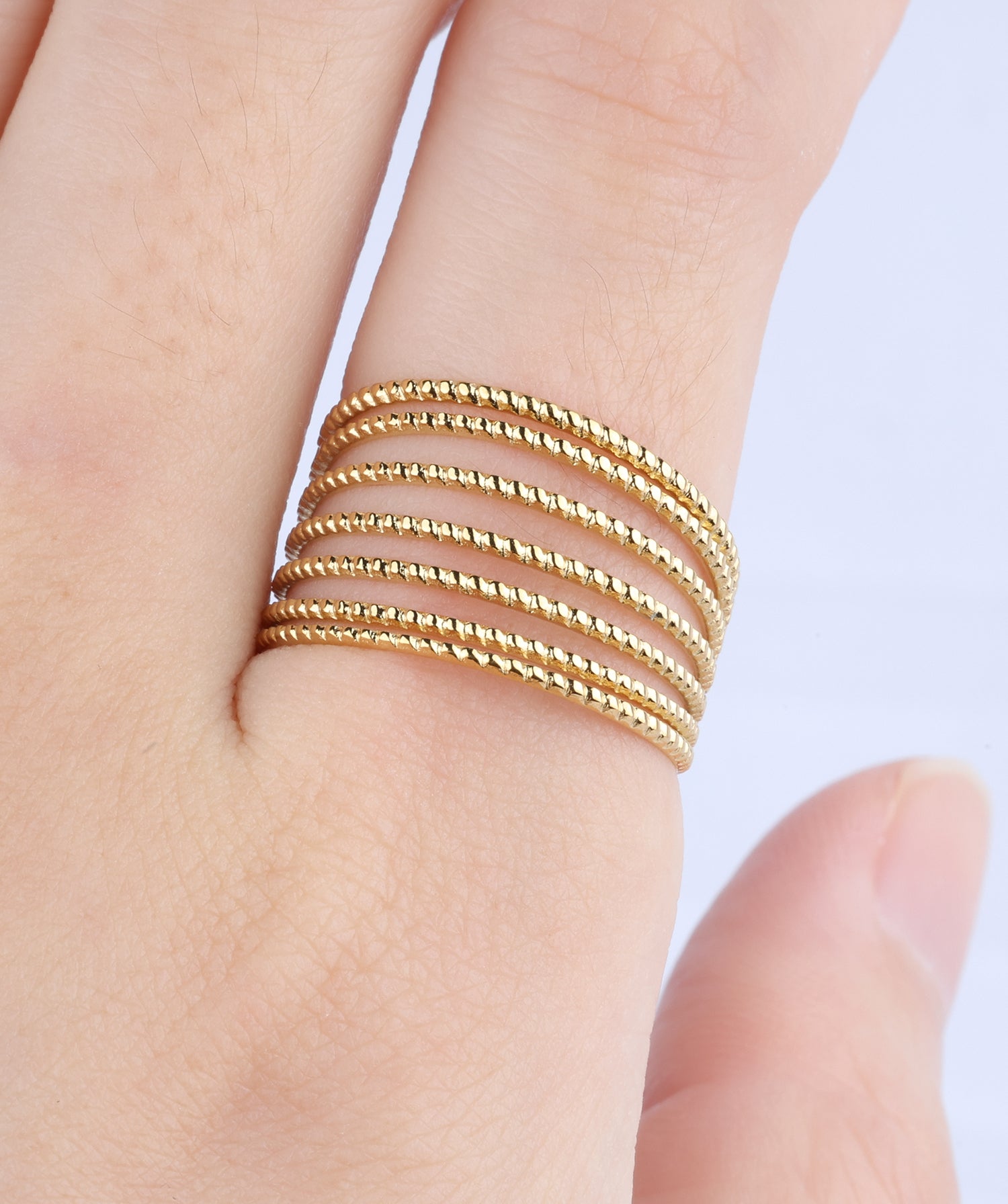 Seven-Layer Twist Ring