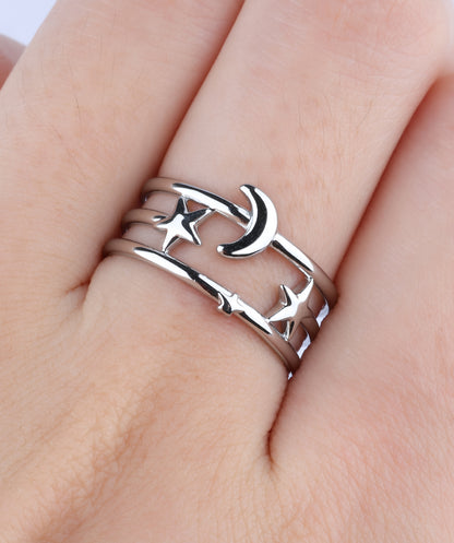 Star Moon Ring