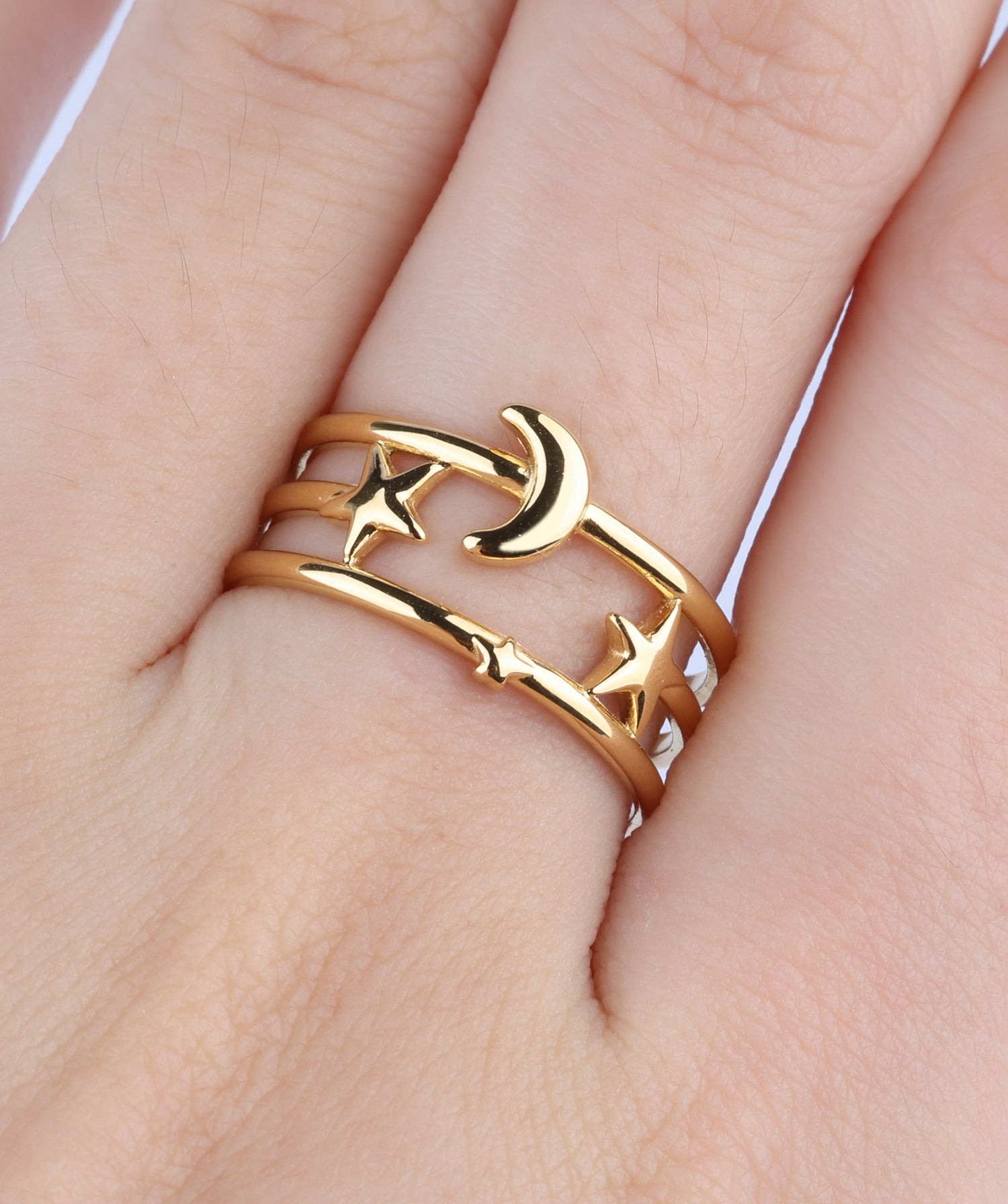 Star Moon Ring