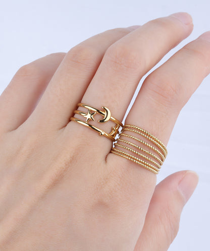 Seven-Layer Twist Ring