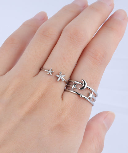 Star Moon Ring