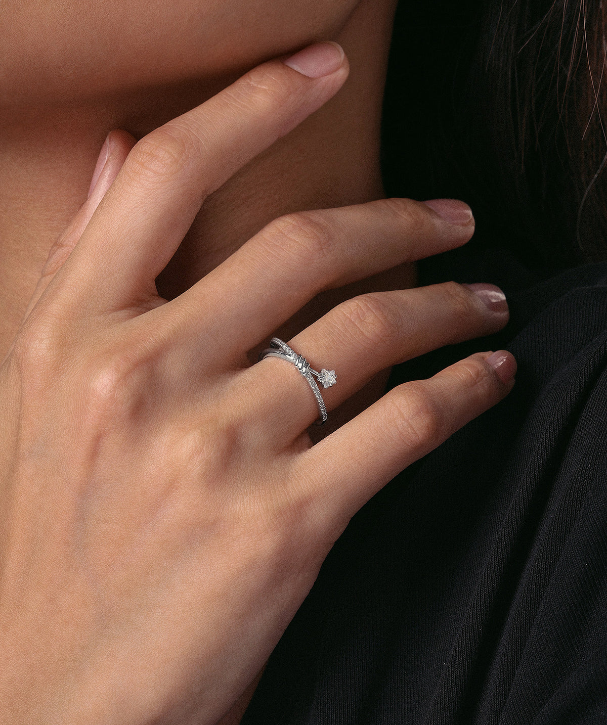 Twinkling Star Ring - Brass - Oumo Jewelry