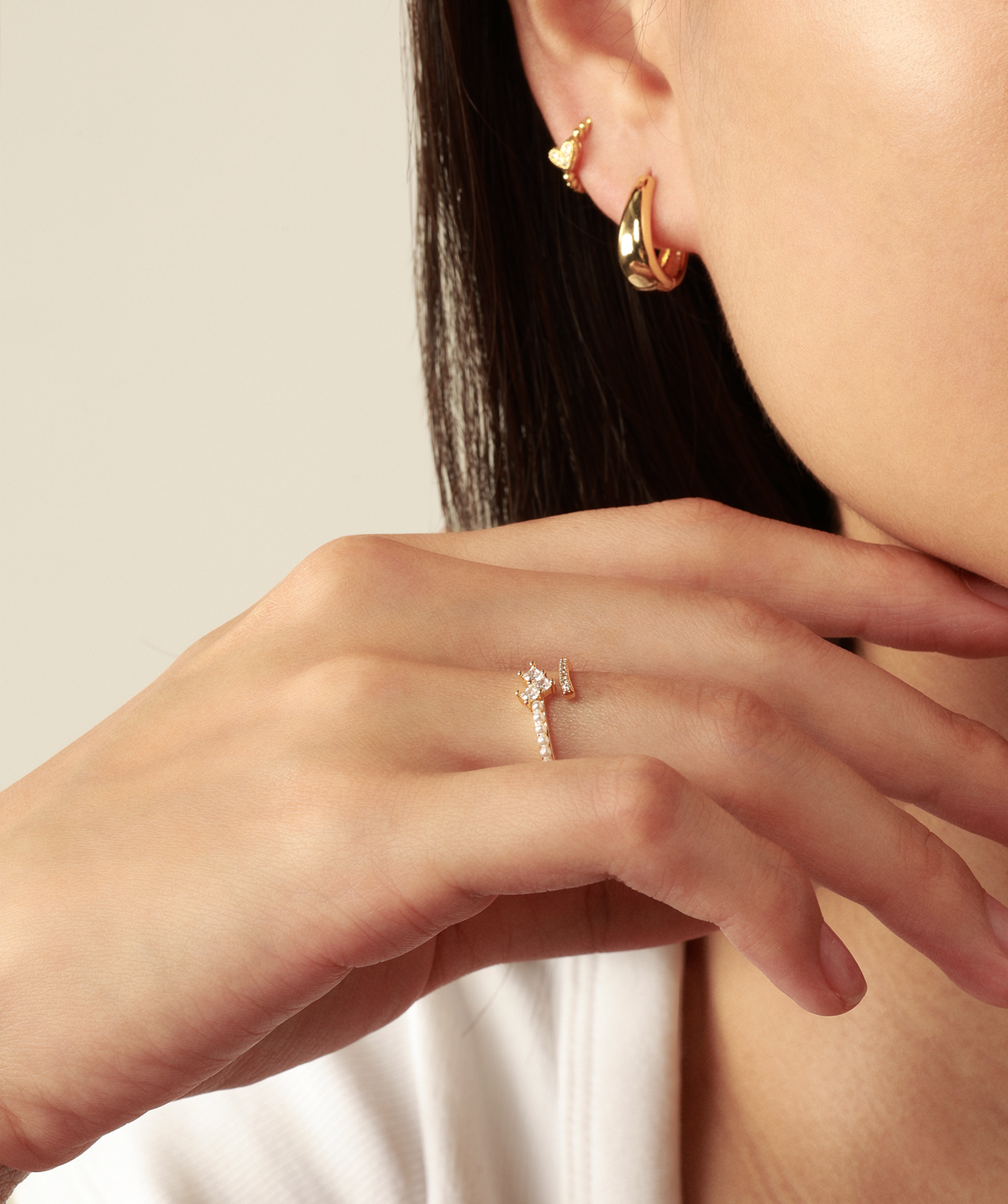 Heartlight Ring - Brass - Oumo Jewelry