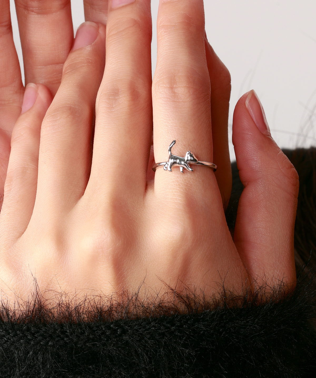 Cat Ring - Brass - Oumo Jewelry
