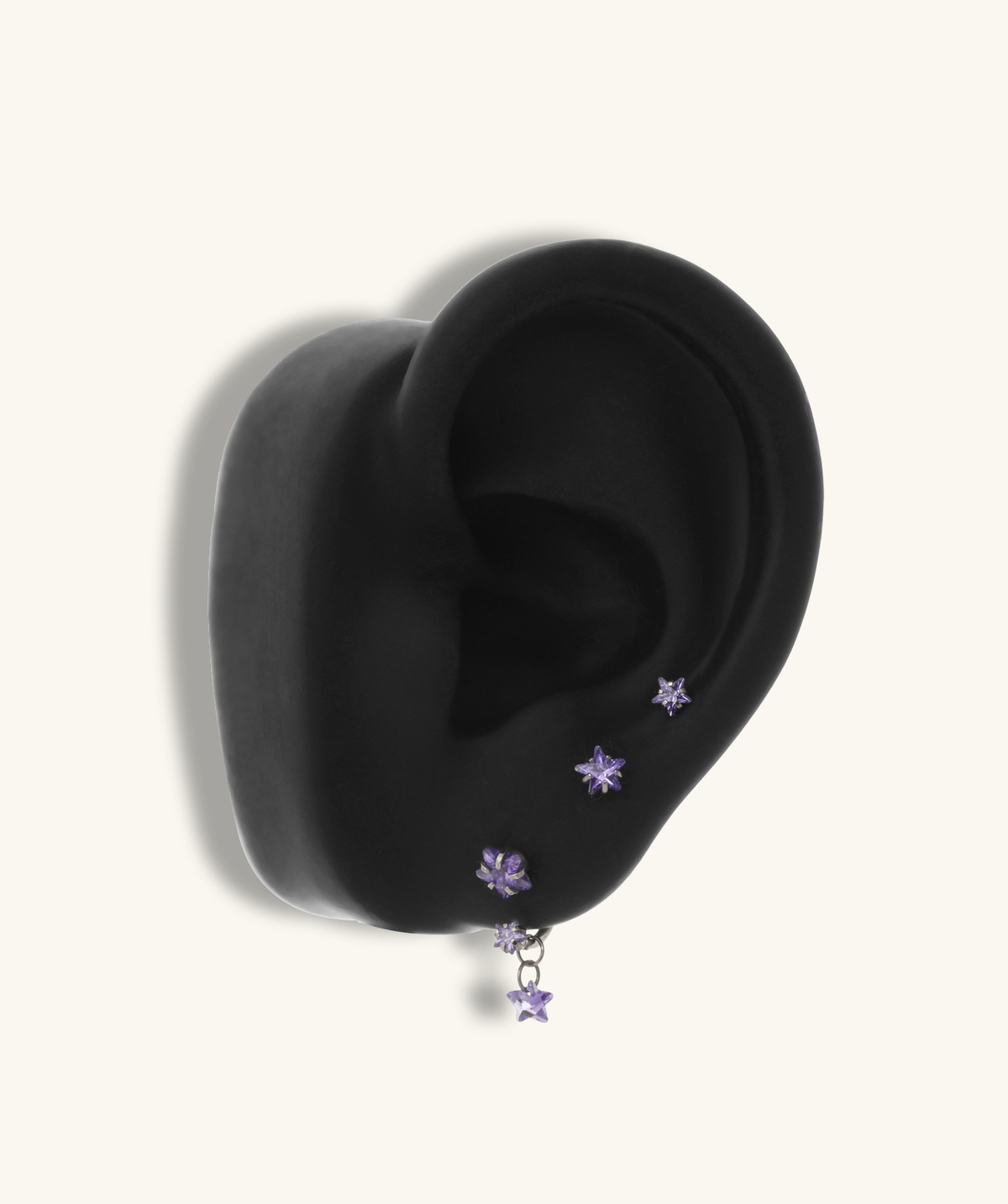Titanium Dreamy Purple Starry Set - Titanium - Oumo Jewelry