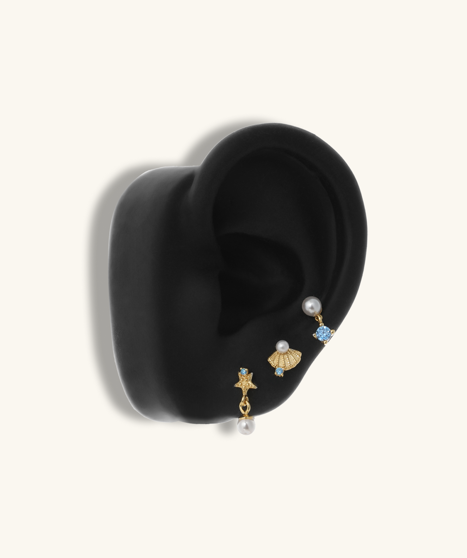 Dreamy Pearl Charm Earrings Set - OumoJewelry