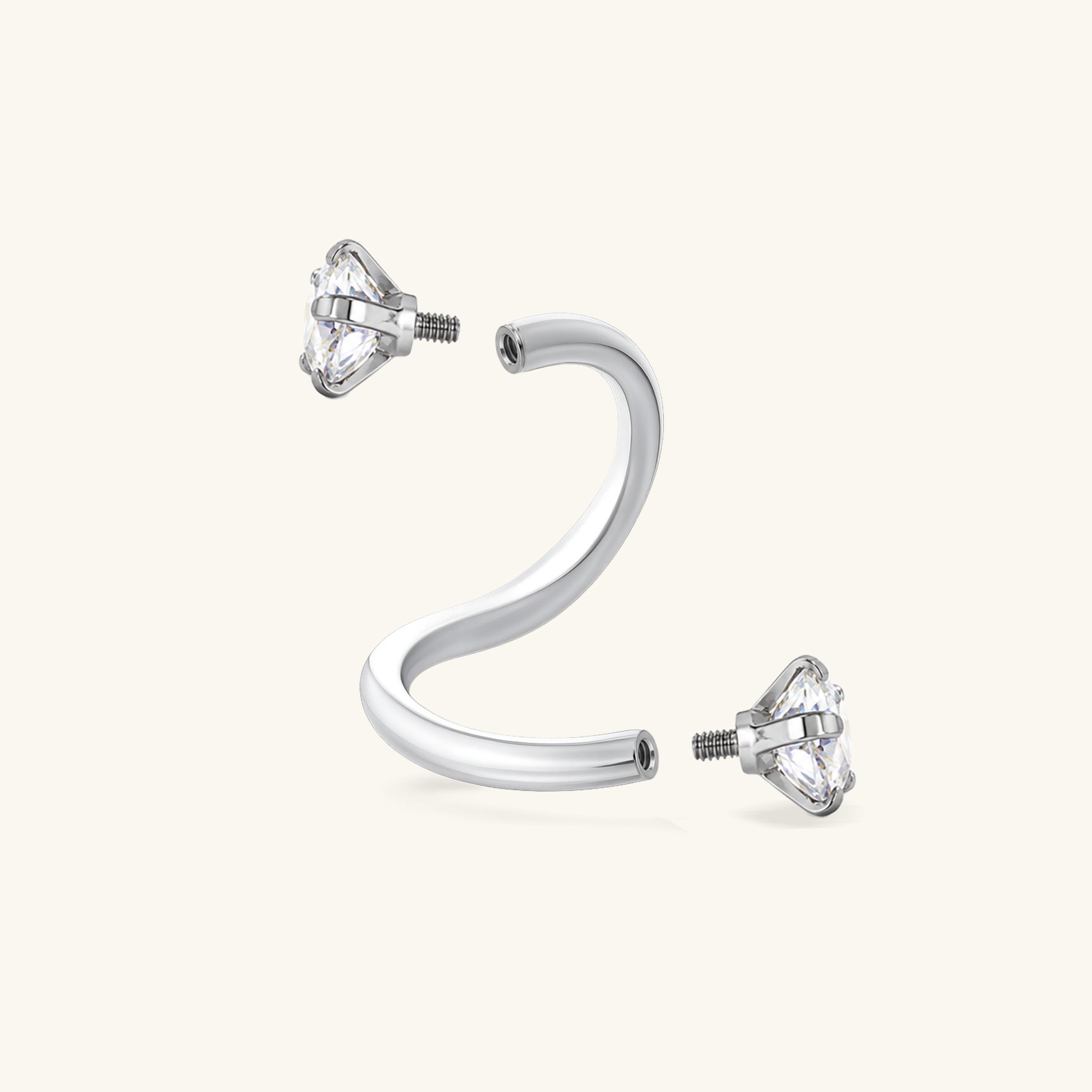 Spiral Gem Barbell