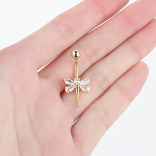Dragonfly Belly Ring - OumoJewelry